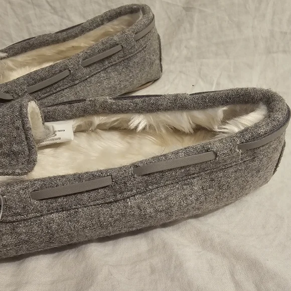 Sonoma Gray Moccasin 7/8 Women's Slippers Medium - Picture 6 of 10